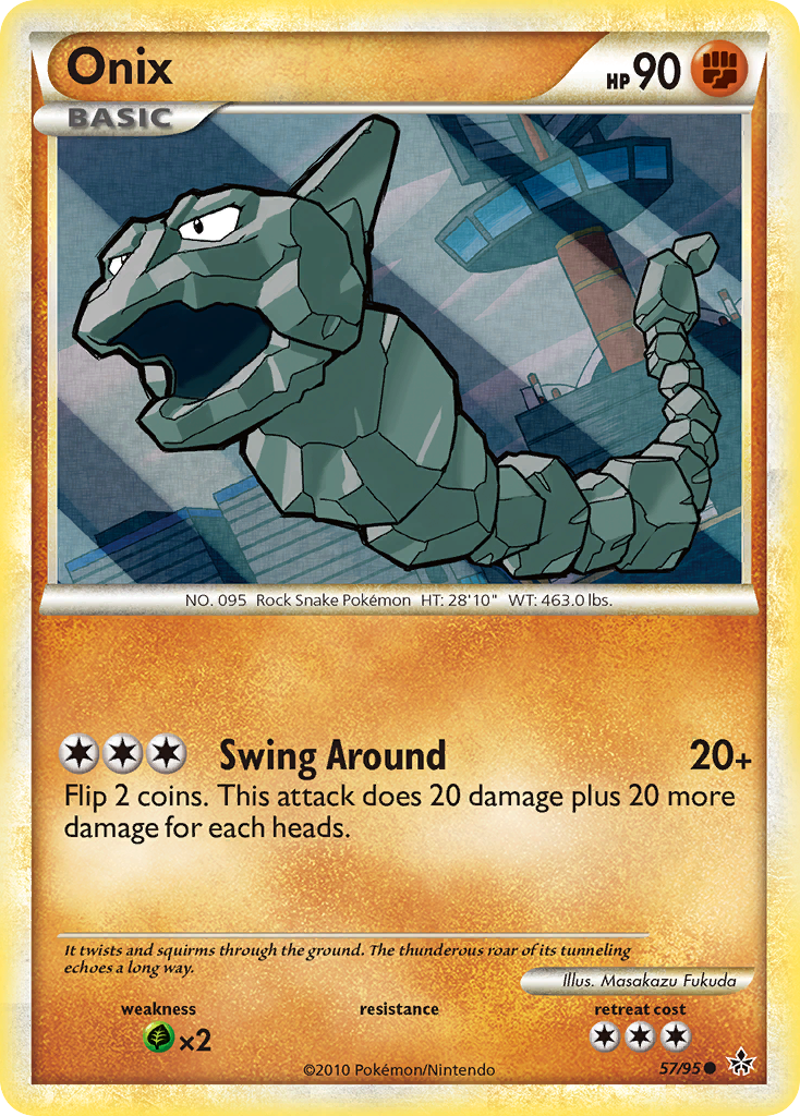 Onix (57/95) [HeartGold & SoulSilver: Unleashed] | Good Games Adelaide SA