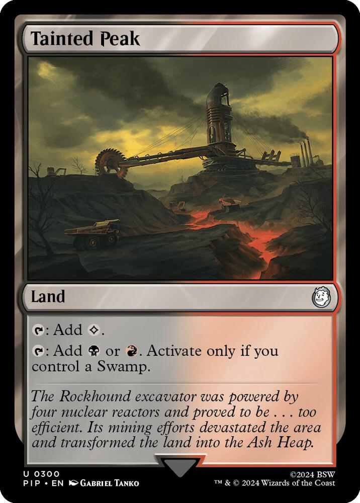Tainted Peak 300 (Universes Beyond: Fallout)  - Foil | Good Games Adelaide SA