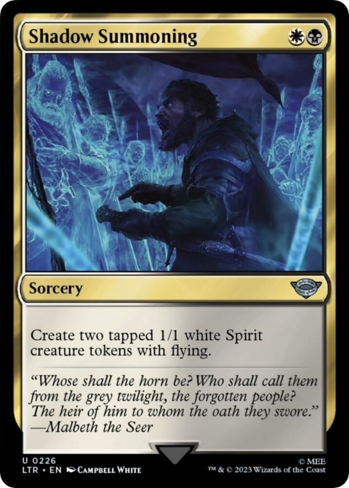 Shadow Summoning 226 (Universes Beyond: The Lord of the Rings: Tales of Middle-earth)  - Foil | Good Games Adelaide SA