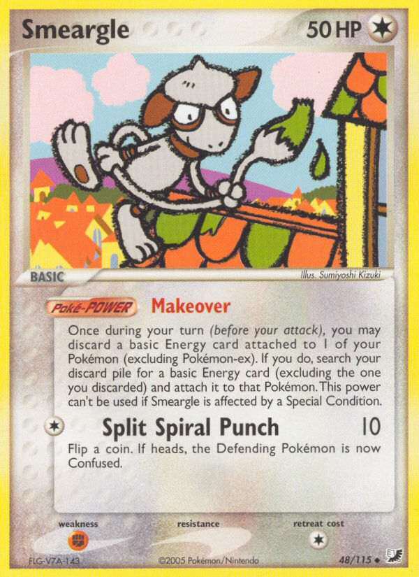 Smeargle (48/115) [EX: Unseen Forces] | Good Games Adelaide SA