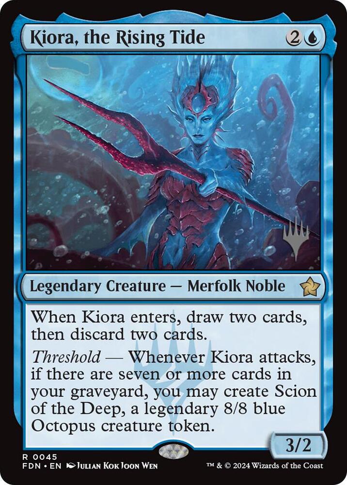 Kiora the Rising Tide 45 (Promo Pack: Edge of Eternities)  - Foil | Good Games Adelaide SA