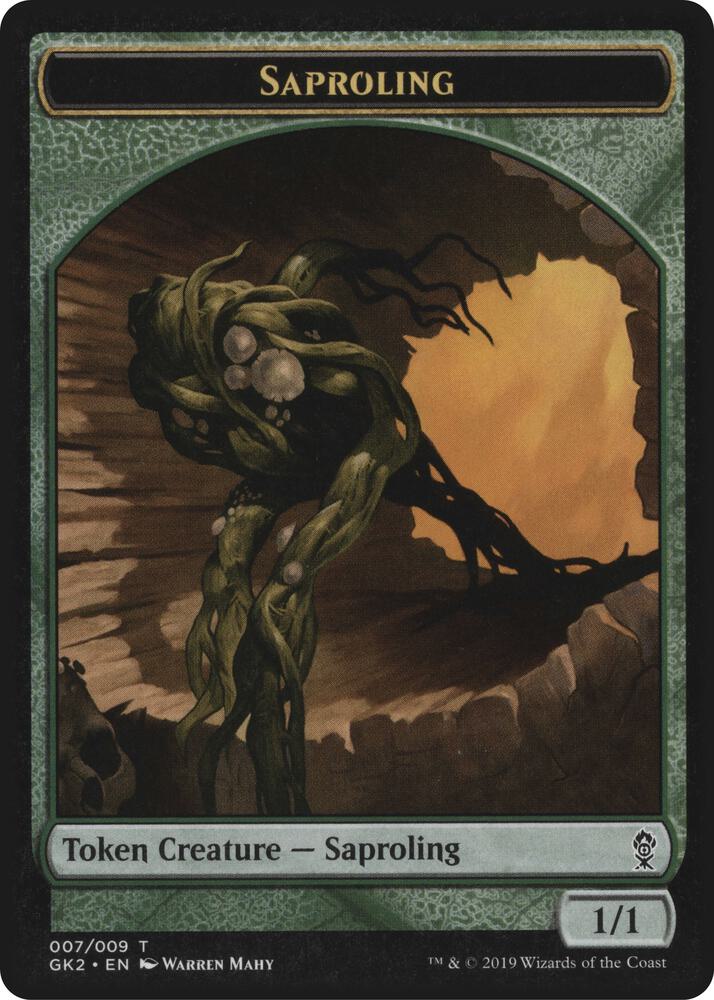 Saproling Wurm Double Sided Token 7 // 8 (Ravnica Allegiance: Guild Kits)  | Good Games Adelaide SA