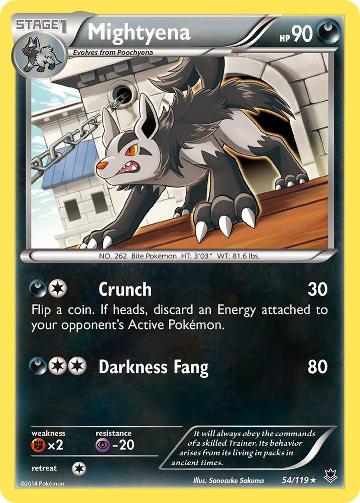 Mightyena 54/119 (XY - Phantom Forces)  | Good Games Adelaide SA