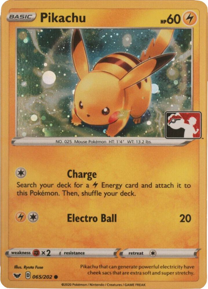 Pikachu 065 202 Cosmos Holo 065/202 (League & Championship Cards)  - Holofoil | Good Games Adelaide SA