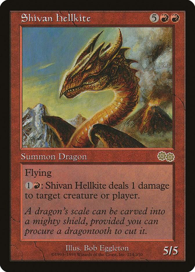 Shivan Hellkite 214 (Urza's Saga)  | Good Games Adelaide SA