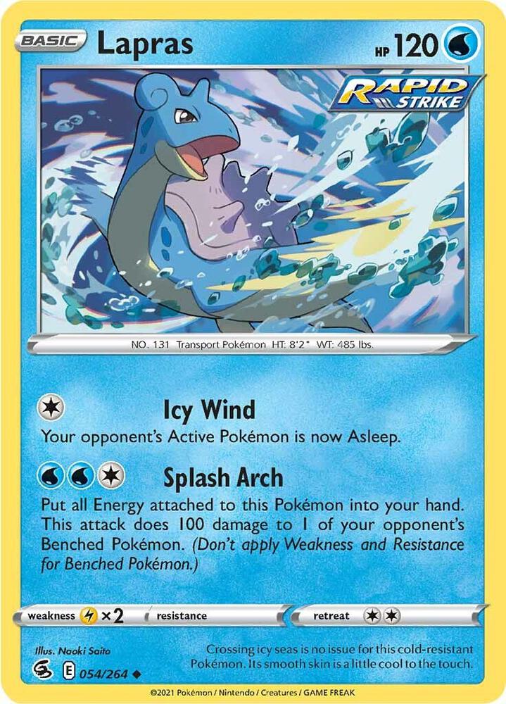 Lapras 054/264 (SWSH08: Fusion Strike)  | Good Games Adelaide SA