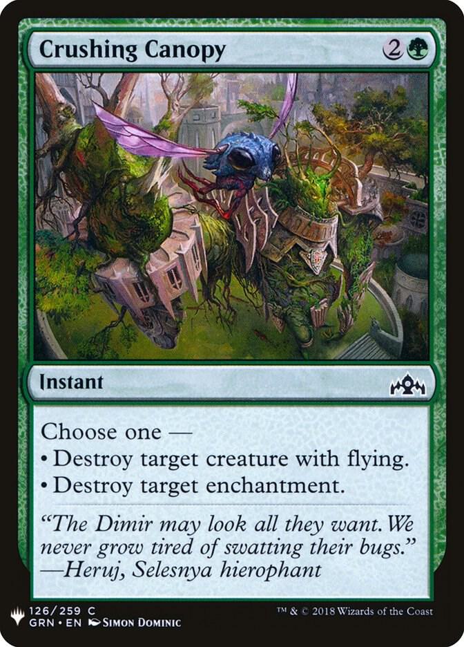 Crushing Canopy 126 (The List Reprints)  | Good Games Adelaide SA