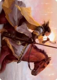 Sunrise Cavalier Art Card 69 (Art Series: Innistrad: Midnight Hunt)  | Good Games Adelaide SA