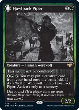 Howlpack Piper 472 (Innistrad: Double Feature)  - Foil | Good Games Adelaide SA