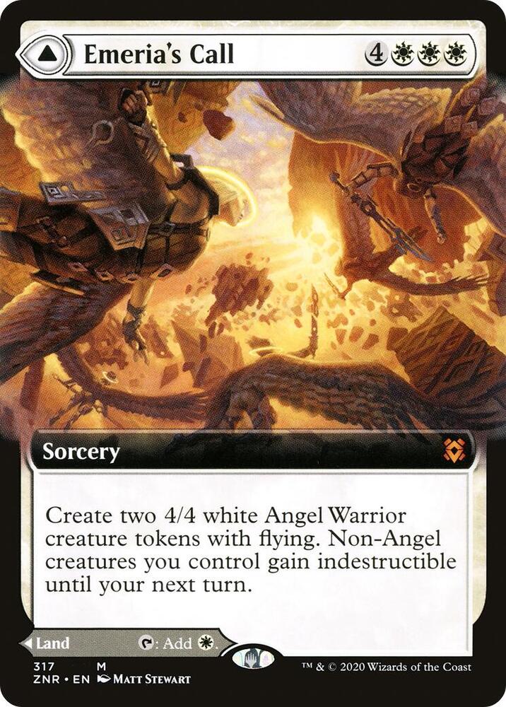 Emeria's Call // Emeria, Shattered Skyclave 317 (Zendikar Rising)  - Foil | Good Games Adelaide SA