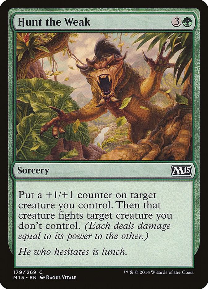 Hunt the Weak 179 (Magic 2015 (M15))  - Foil | Good Games Adelaide SA
