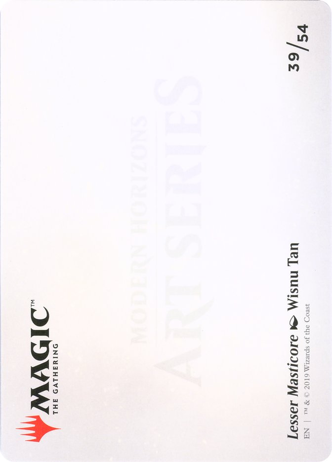 Lesser Masticore (Art Series) [Art Series: Modern Horizons] | Good Games Adelaide SA