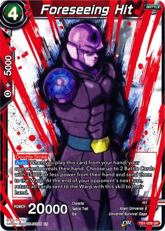 Foreseeing Hit (Alternate Art) [TB1-008] | Good Games Adelaide SA
