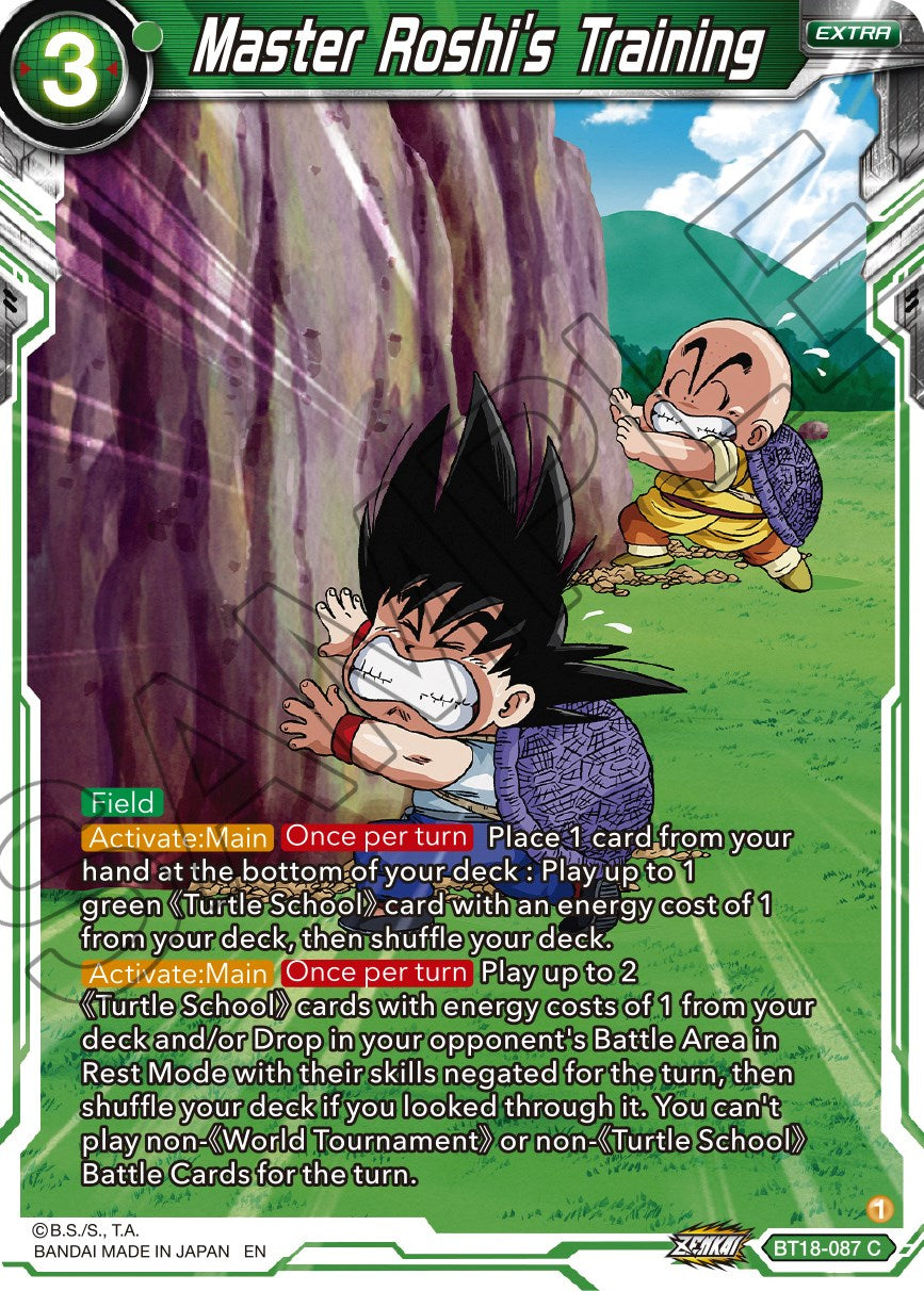 Master Roshi's Training (BT18-087) [Dawn of the Z-Legends] | Good Games Adelaide SA