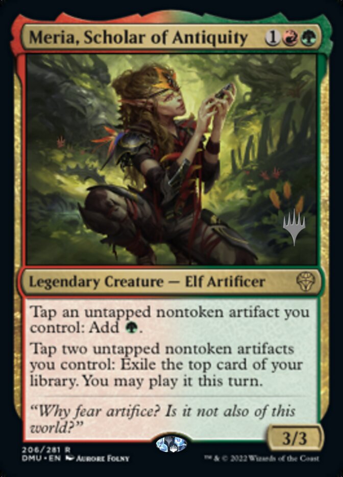 Meria, Scholar of Antiquity (Promo Pack) [Dominaria United Promos] | Good Games Adelaide SA