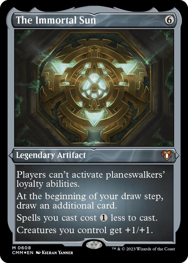 The Immortal Sun Foil Etched 608 (Commander Masters)  - Foil | Good Games Adelaide SA
