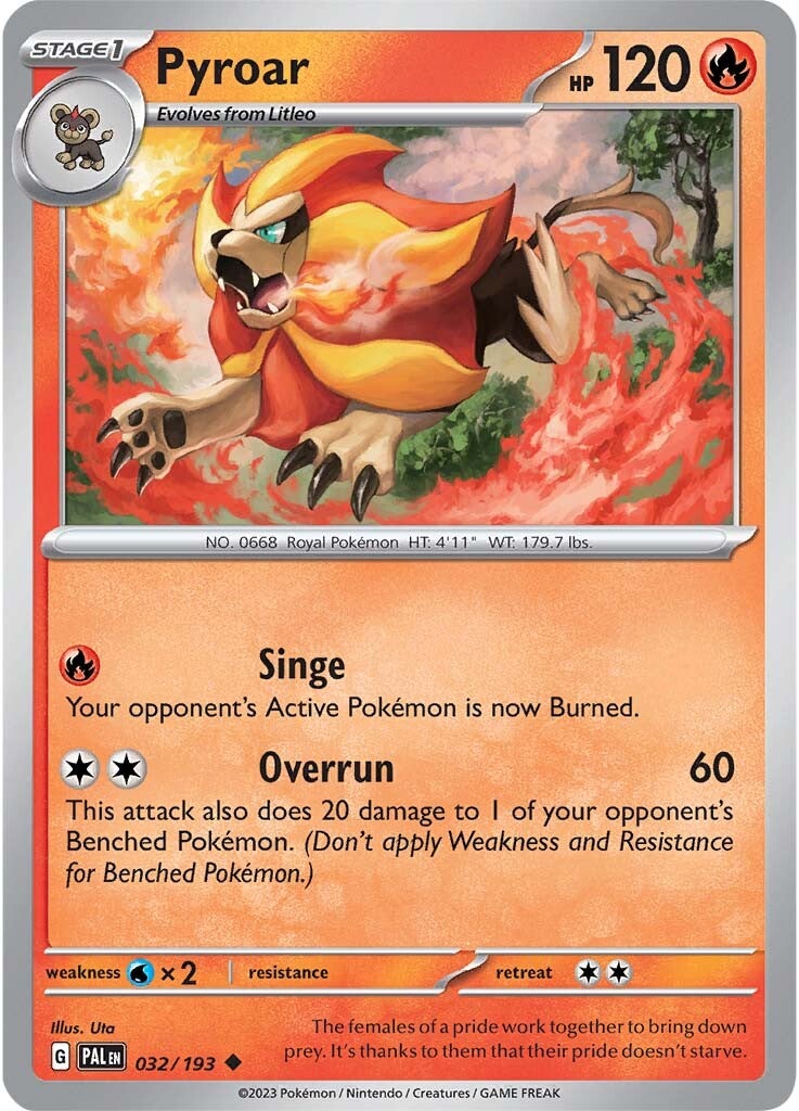 Pyroar (032/193) [Scarlet & Violet: Paldea Evolved] | Good Games Adelaide SA