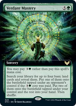Verdant Mastery Extended Art 320 (Strixhaven: School of Mages)  | Good Games Adelaide SA