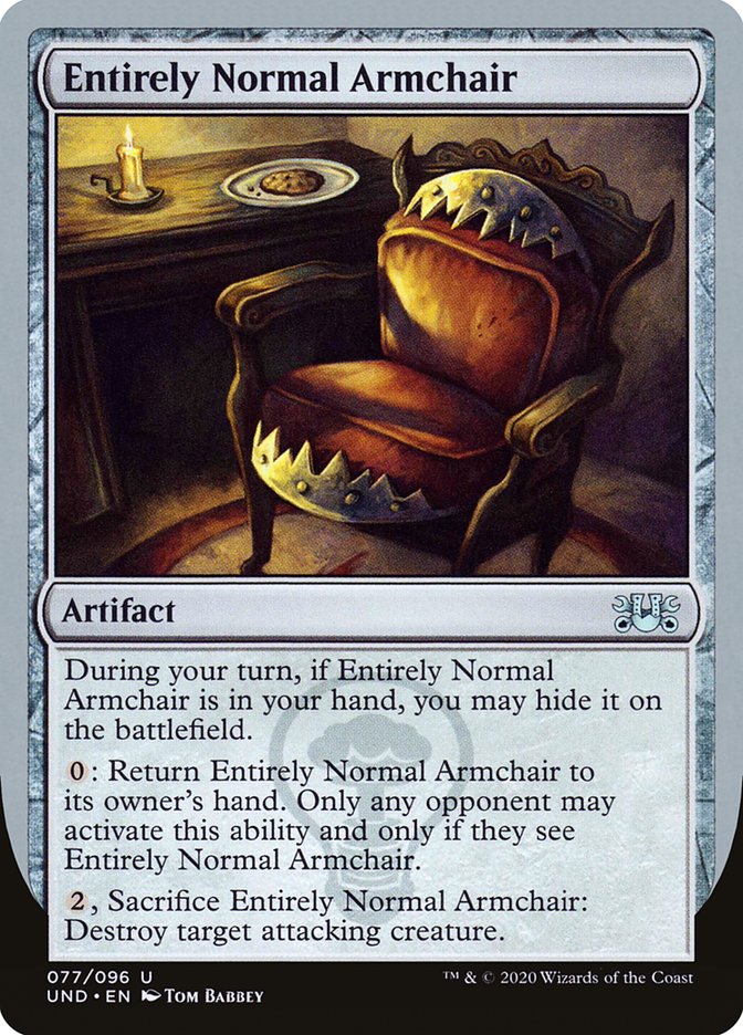 Entirely Normal Armchair 77 (Unsanctioned)  | Good Games Adelaide SA