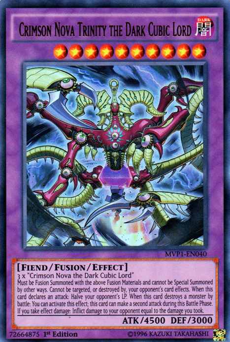Crimson Nova Trinity the Dark Cubic Lord [MVP1-EN040] Ultra Rare | Good Games Adelaide SA