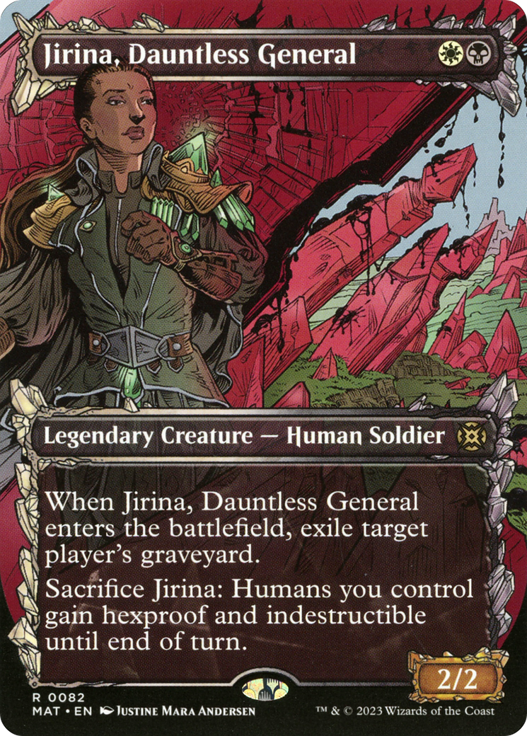 Jirina, Dauntless General (Borderless) (Showcase) [March of the Machine: The Aftermath] | Good Games Adelaide SA