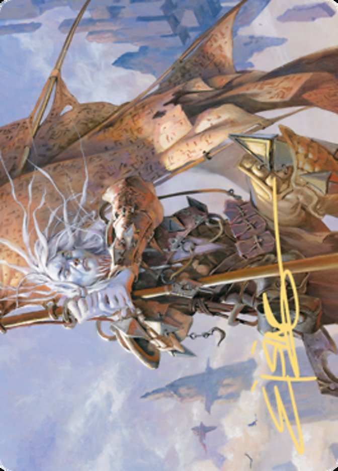 Sea Gate Banneret Art Card (Gold-Stamped Signature) [Zendikar Rising Art Series] | Good Games Adelaide SA
