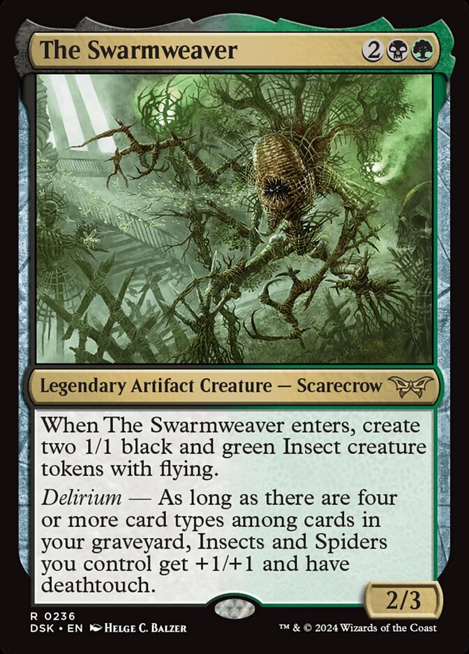 The Swarmweaver 236 (Duskmourn: House of Horror)  - Foil | Good Games Adelaide SA