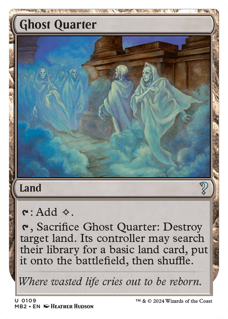 Ghost Quarter (White Border) [Mystery Booster 2] | Good Games Adelaide SA