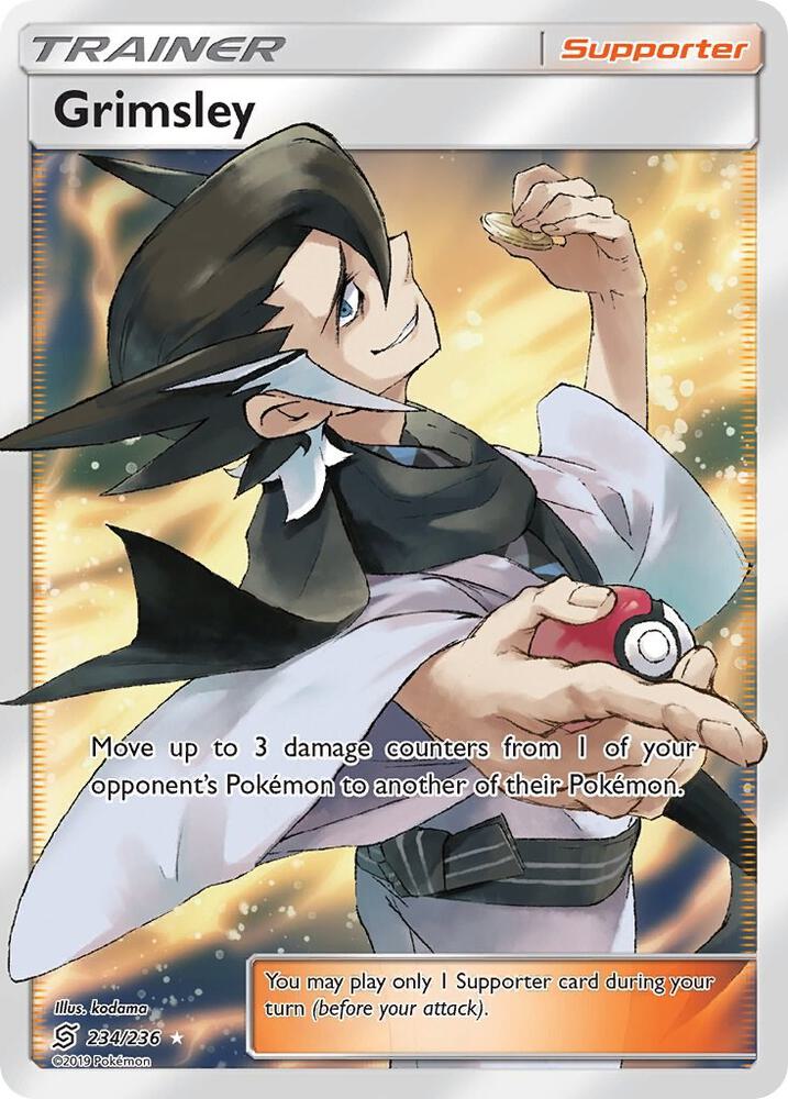 Grimsley Full Art 234/236 (SM - Unified Minds)  - Holofoil | Good Games Adelaide SA