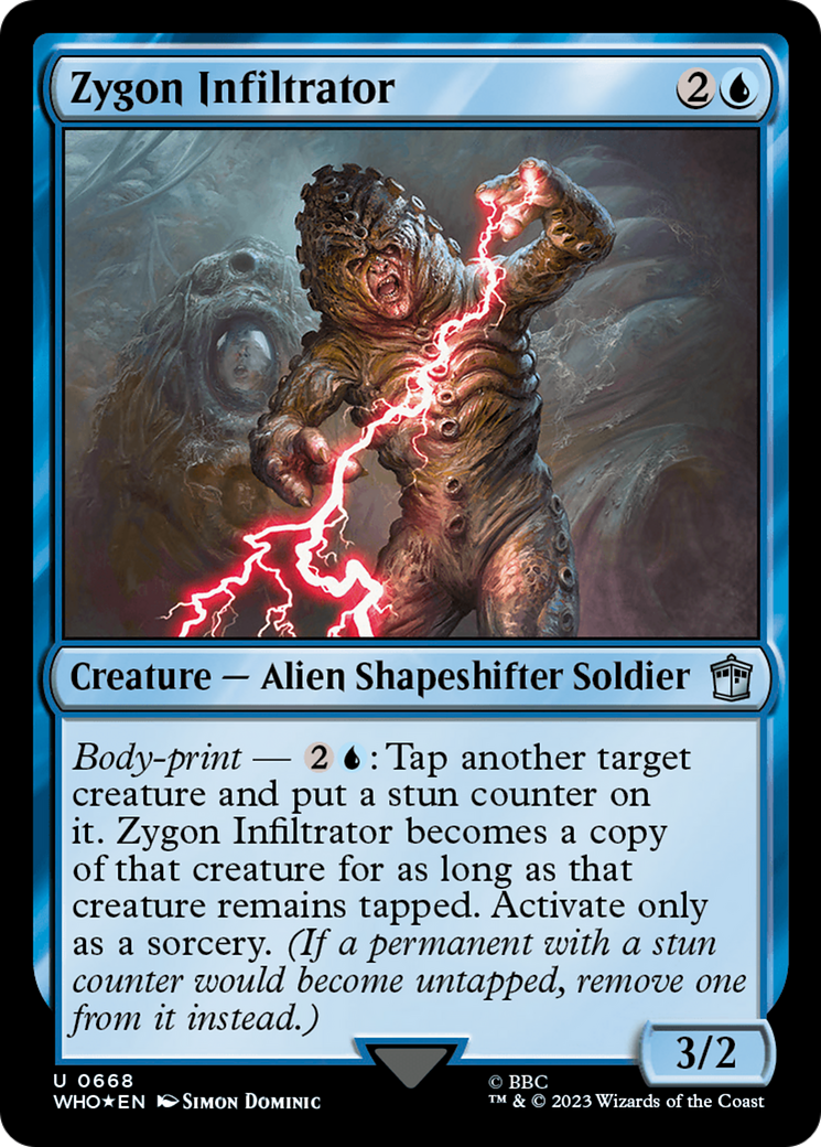 Zygon Infiltrator (Surge Foil) [Doctor Who] | Good Games Adelaide SA