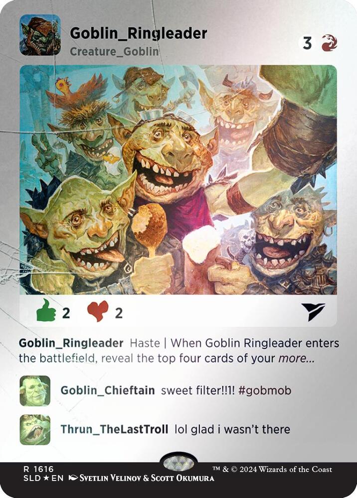 Goblin Ringleader Rainbow Foil 1616 (Secret Lair Drop Series)  - Foil | Good Games Adelaide SA