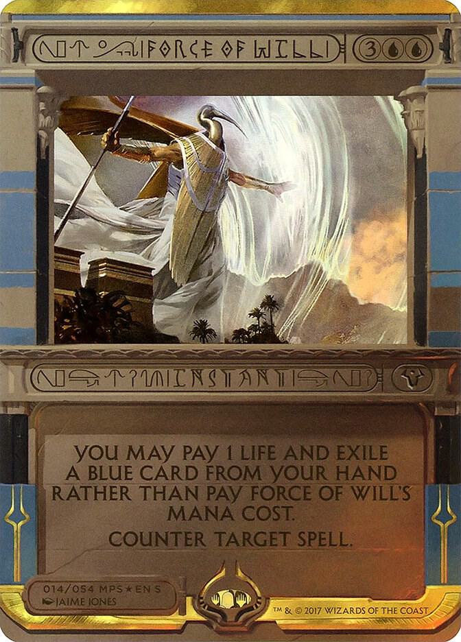 Force of Will 14 (Masterpiece Series: Amonkhet Invocations)  - Foil | Good Games Adelaide SA