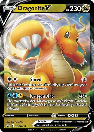 Dragonite V (SWSH154) [Sword & Shield: Black Star Promos] | Good Games Adelaide SA