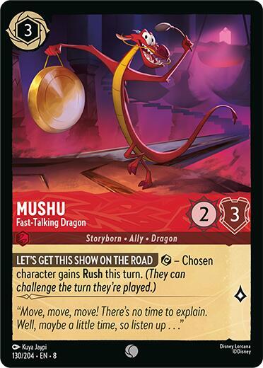Mushu Fast Talking Dragon 130/204 (Reign of Jafar)  | Good Games Adelaide SA