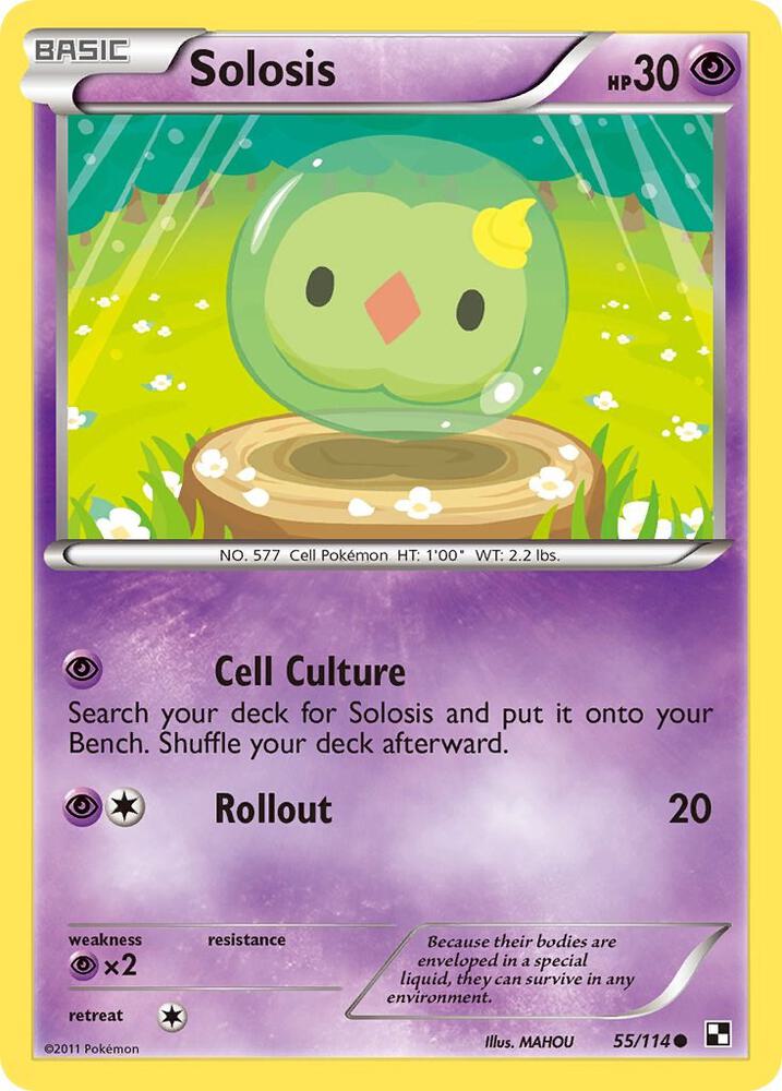 Solosis 55/114 (Black and White)  - Reverse Holofoil | Good Games Adelaide SA