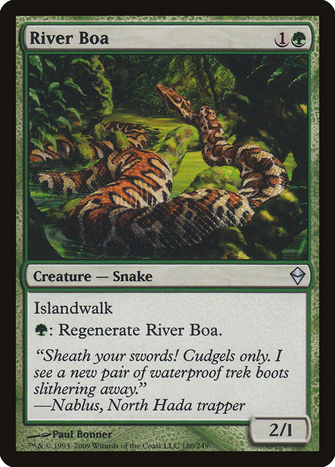 River Boa [Zendikar] | Good Games Adelaide SA