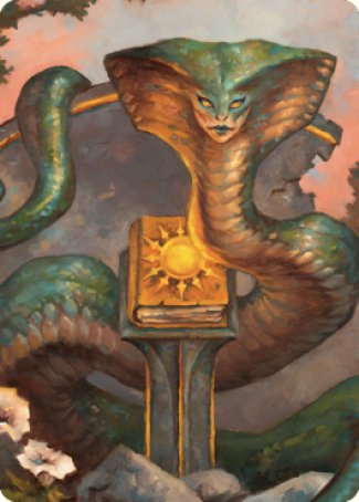 Guardian Naga Art Card [Commander Legends: Battle for Baldur's Gate Art Series] | Good Games Adelaide SA