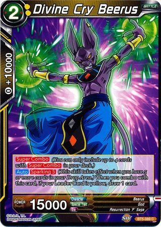 Divine Cry Beerus (BT5-089) [Miraculous Revival] | Good Games Adelaide SA
