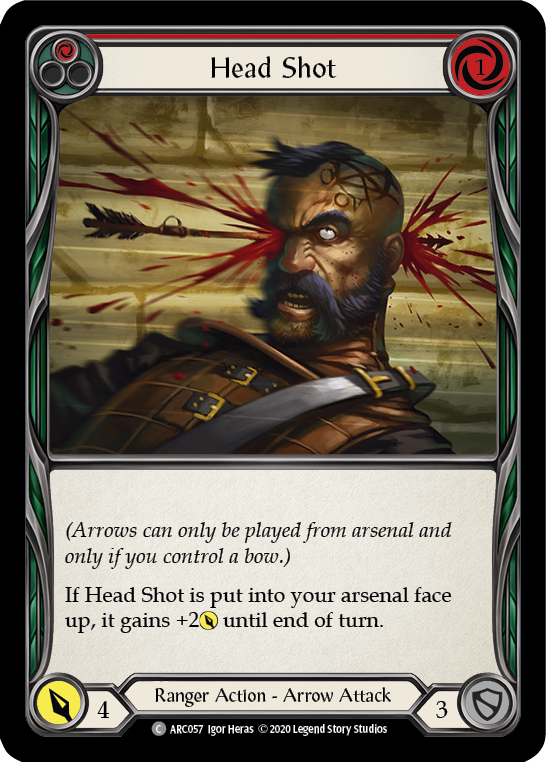 Head Shot (Red) [U-ARC057] Unlimited Rainbow Foil | Good Games Adelaide SA
