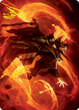 Plargg, Dean of Chaos Art Card (Gold-Stamped Signature) [Strixhaven: School of Mages Art Series] | Good Games Adelaide SA