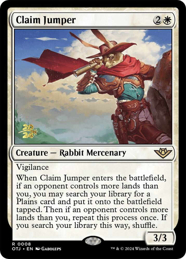 Claim Jumper 8 (Prerelease Cards)  - Foil | Good Games Adelaide SA