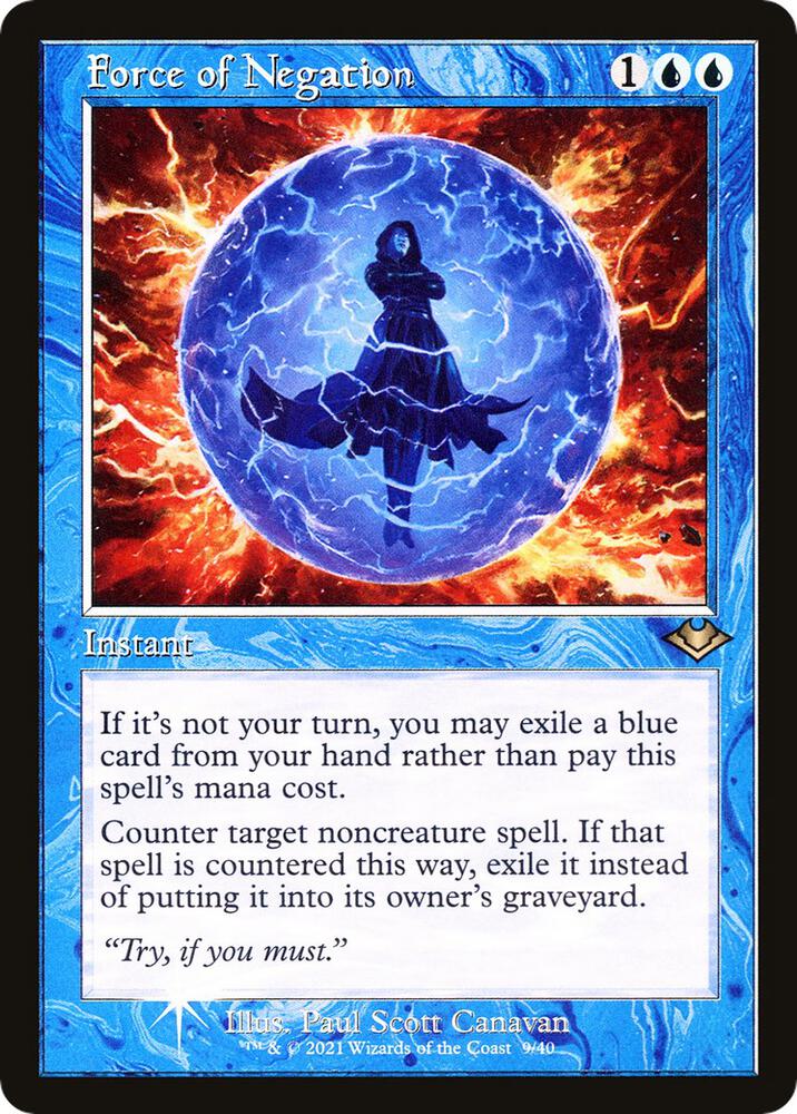 Force of Negation 9 (Modern Horizons)  - Foil | Good Games Adelaide SA