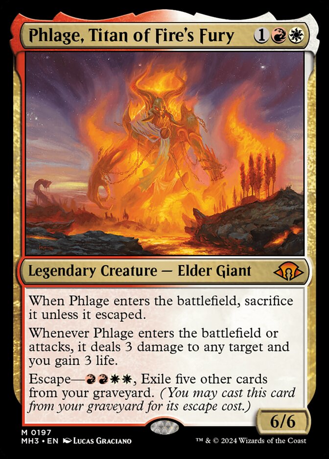Phlage, Titan of Fire's Fury 197 (Modern Horizons 3)  | Good Games Adelaide SA
