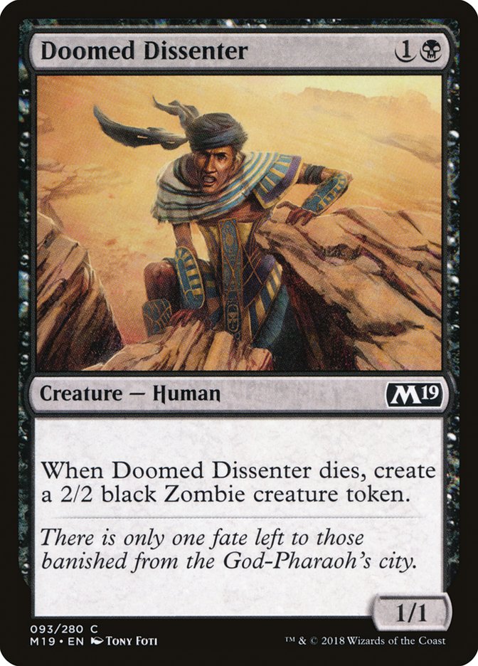 Doomed Dissenter [Core Set 2019] | Good Games Adelaide SA