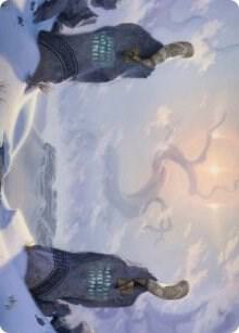 Snow Covered Plains 74 81 Art Card 74 (Art Series: Kaldheim)  | Good Games Adelaide SA