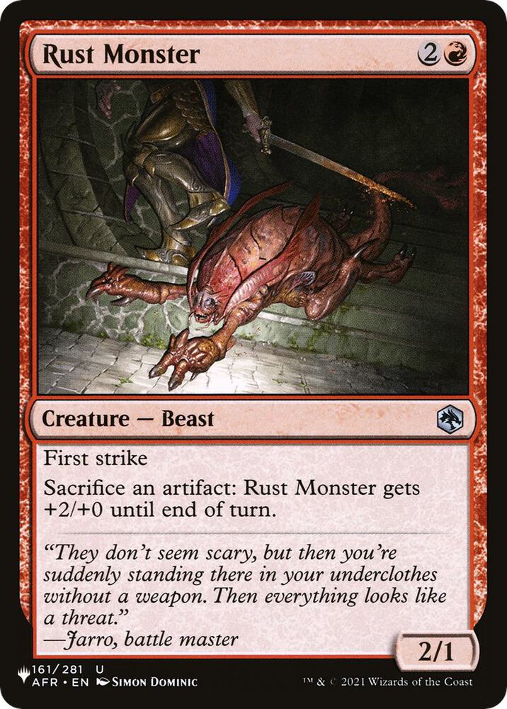 Rust Monster 161/281 (The List Reprints)  | Good Games Adelaide SA
