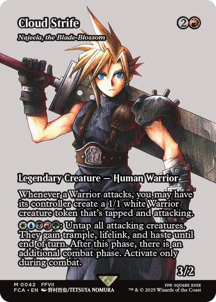 Cloud Strife Najeela the Blade Blossom  42 (FINAL FANTASY: Through the Ages)  | Good Games Adelaide SA