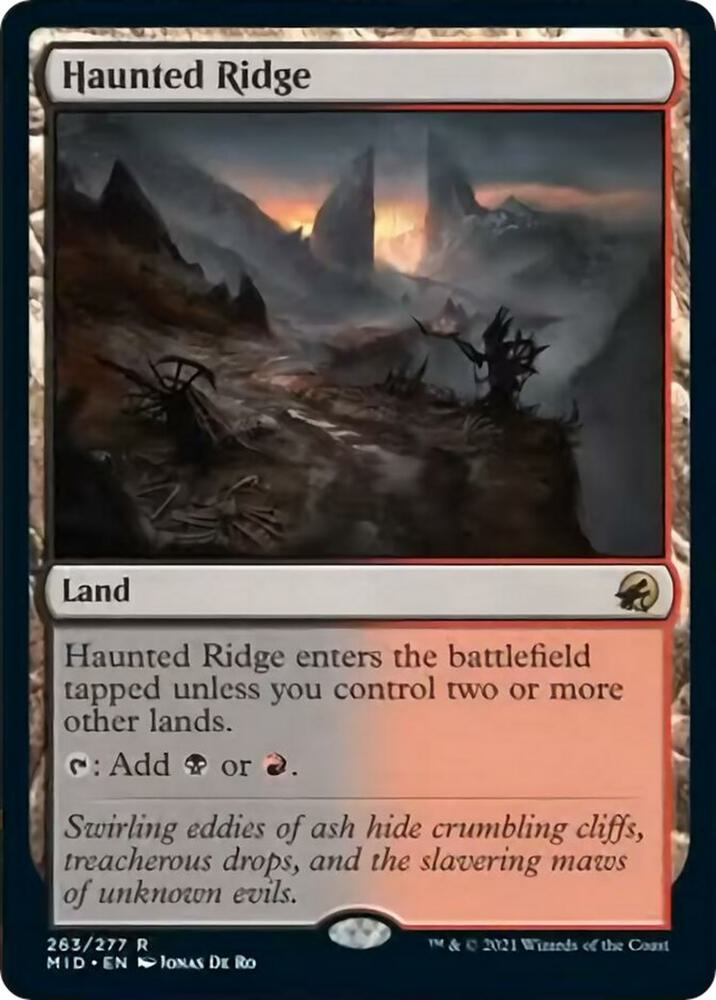 Haunted Ridge 263 (Innistrad: Midnight Hunt)  - Foil | Good Games Adelaide SA