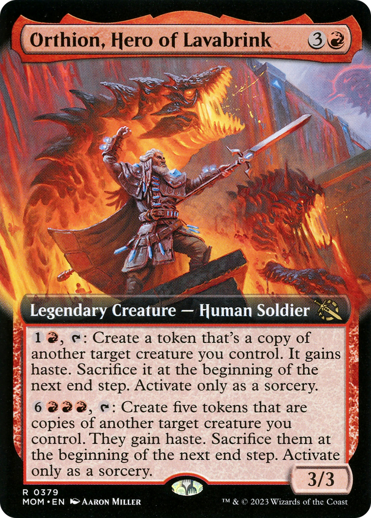 Orthion, Hero of Lavabrink (Extended Art) [March of the Machine] | Good Games Adelaide SA