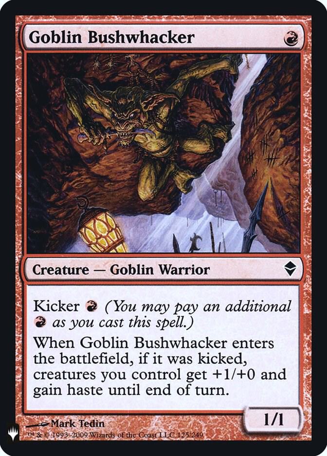 Goblin Bushwhacker 125 (The List Reprints)  - Foil | Good Games Adelaide SA